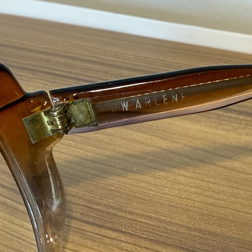 Vintage Oversized Brown Eyeglasses Frames Made in Italy